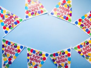 banner for laser tag birthday party